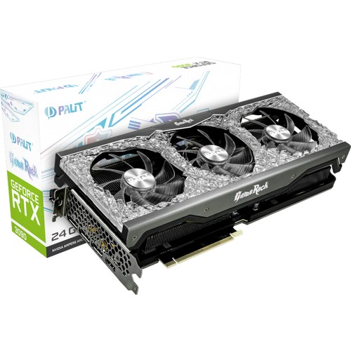 Palit Nvidia GeForce RTX3090 GameRock 24GB 384bit DDR6X DX12 PCI-Express 4.0 Ekran Kartı