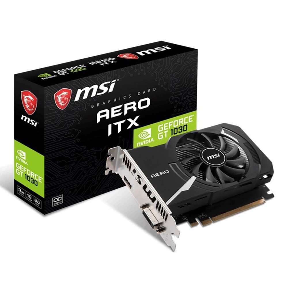 Msi 2Gb Gt 1030 Aero Itx 2Gd4 Oc Ddr4 (64Bit) Hdmı Ekran Kartı