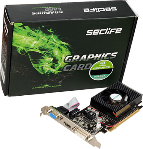 Seclife Geforce GT420 2GB DDR3 128Bit DVI HDMI VGA LP Single Fan Ekran Kartı