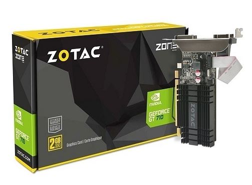 Zotac GT710 2GB ZONE EDT. GDDR3 64Bit DVI HDMI VGA Ekran Kartı