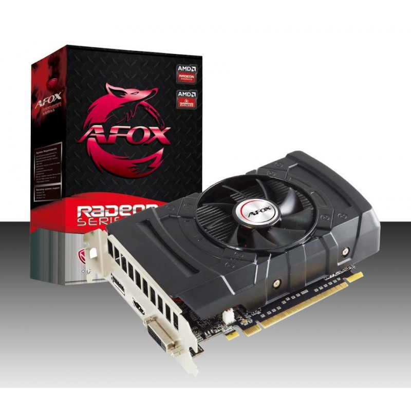 Afox Radeon Afrx550-4096D5H4-V4  Rx550 4Gb Gddr5 Vga 128Bit Dvı Hdmı Dp Atx Single Fan Ekran Kartı