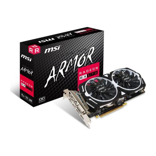 Msı Vga Radeon Rx 570 Armor 4G Oc Rx570 4Gb Gddr5 256B Dx12 Pcıe 3.0 X16 (1Xdvı 1Xhdmı 3Xdp) Vga