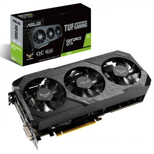 Asus TUF Gaming X3 GeForce GTX 1660 OC TUF3-GTX1660-O6G-GAMING 6GB GDDR5 192Bit DX12 Ekran Kartı