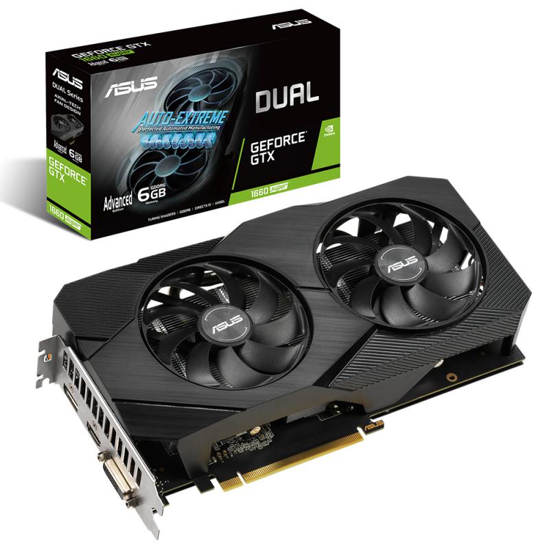 Asus GeForce Dual GTX1660S A6G Evo 6GB 192Bit GDDR6 1xDvi-1xHdmi-1xDp  Ekran Kartı