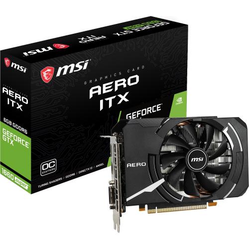 Msi GeForce GTX1660 Super AERO ITX OC 6GB 192Bit GDDR6 PCI-E 3.0 (SUPER AERO ITX OC) Ekran Kartı