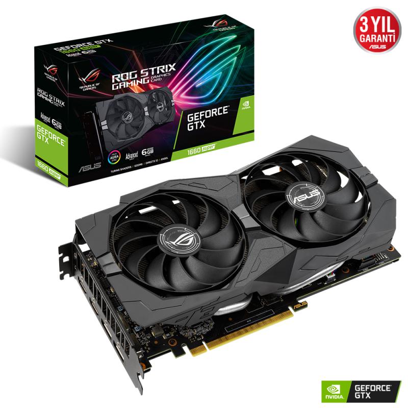 Asus Rog Strix GTX1660S A6G Gaming 6GB 192Bit GDDR6 Dp-Hdmi Ekran Kartı