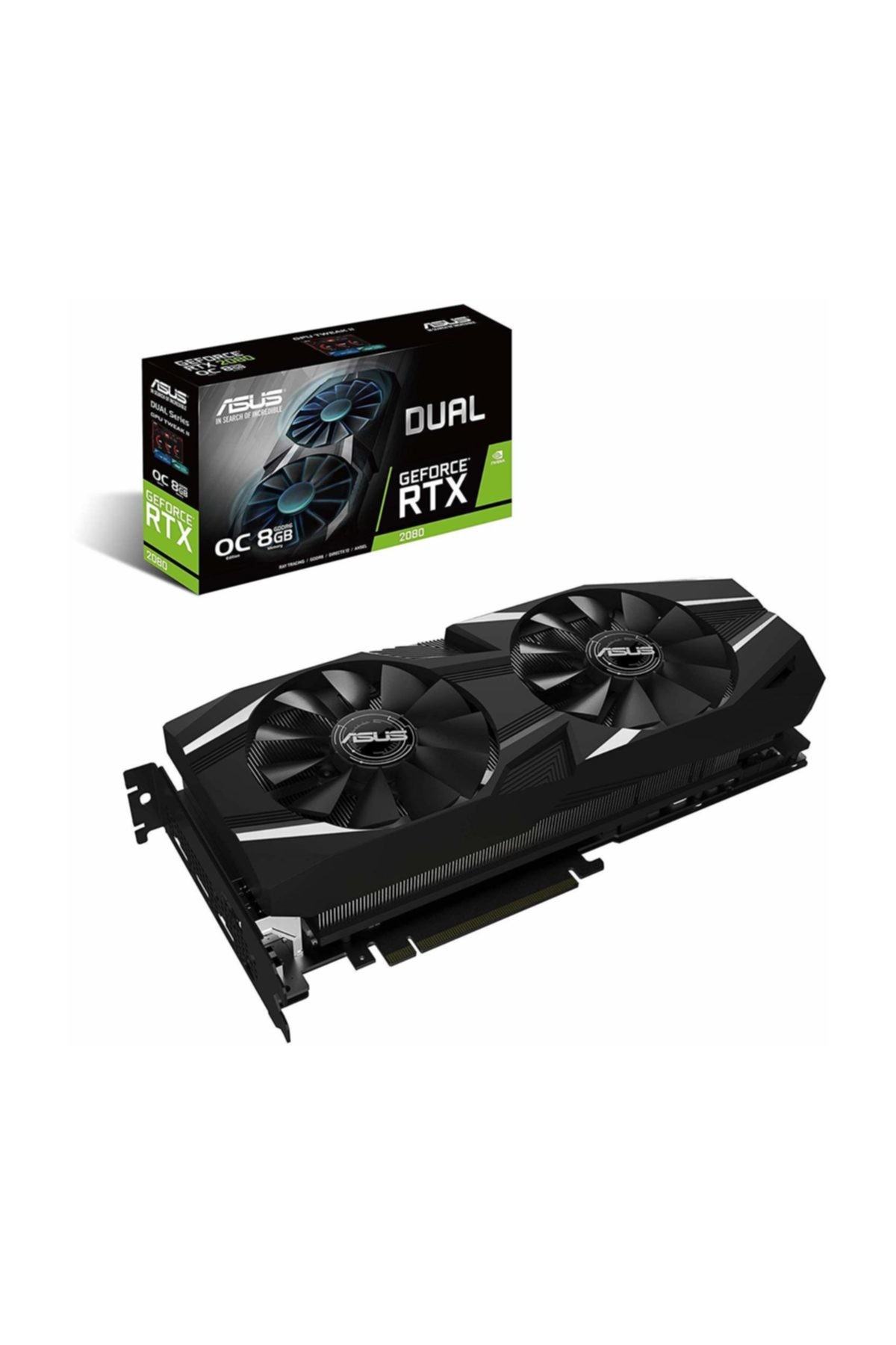 Asus Rtx2080 8Gb Gddr6 256Bıt Dual 3Xdp-Hdmı-Type- Ekran Kartı