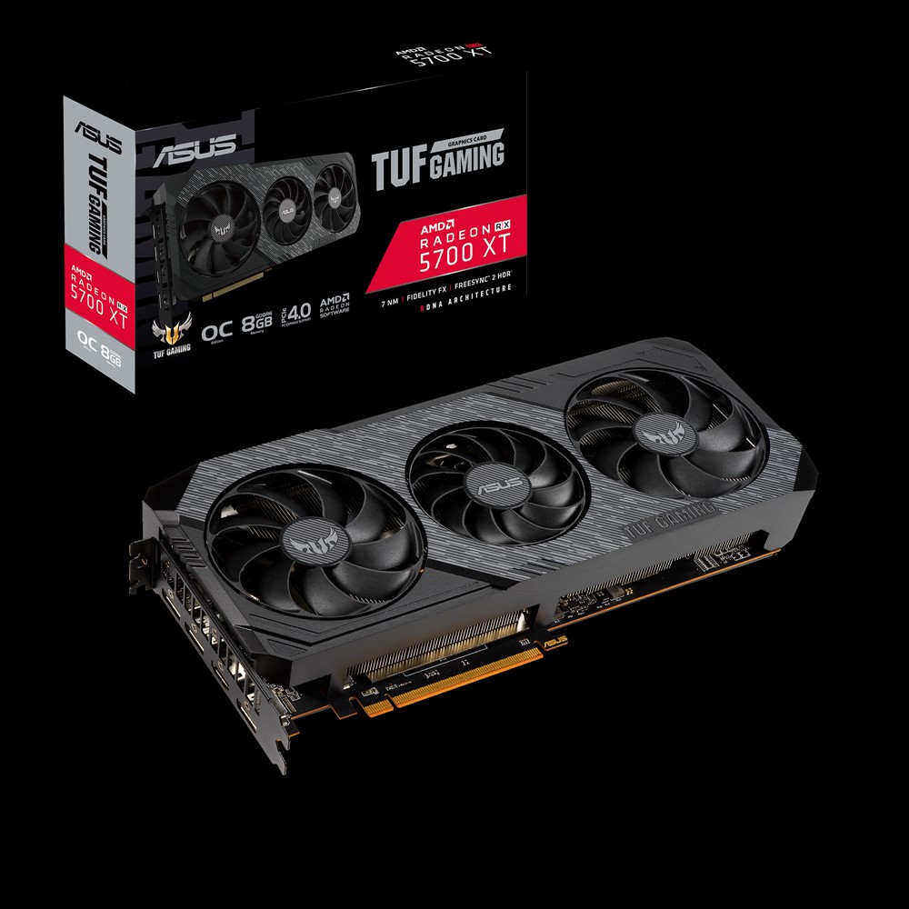 Asus Tuf 3 RX5700XT O8G Evo Gaming 8Gb Gddr6 256Bit 14Gbps 1xHdmi-3xDp Ekran Kartı