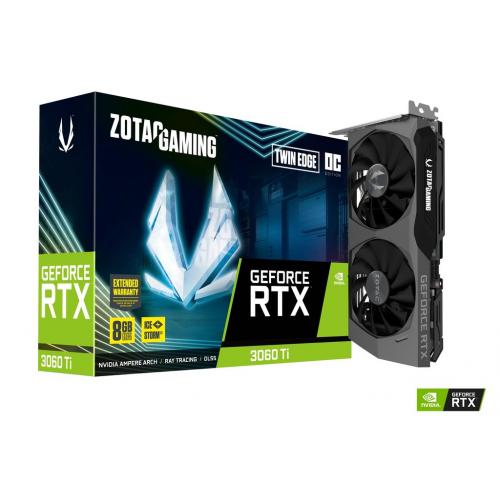 Zotac RTX3060 Ti TWIN EDGE OC 8GB ZT-A30610H-10M Ekran Kartı