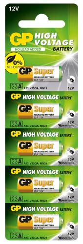 GP GP23A-C5 23A 12V Alkalin Spesifik 5’li Paket Pil Kumanda