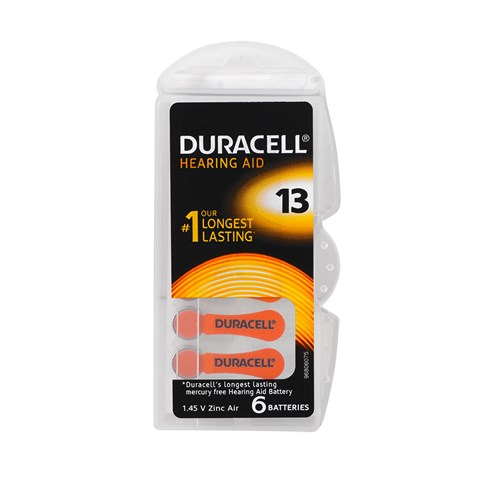 Duracell 13 Numara Düğme Kulaklık Pili İşitme Cihazı İçin 6’lı Paket