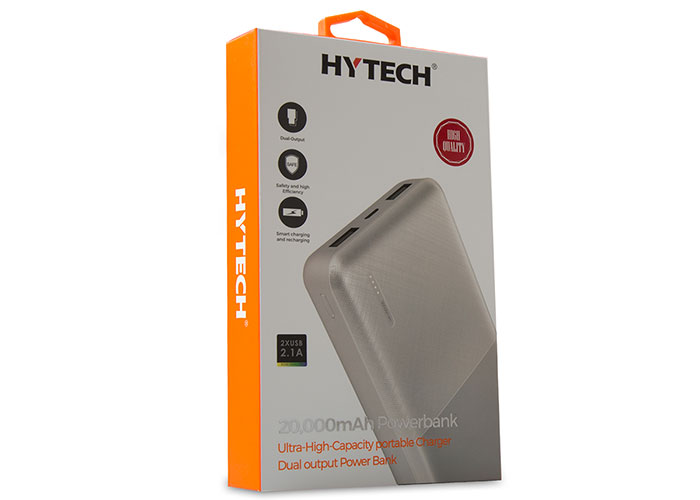 Hytech HP-C20 20000mAh Powerbank 2 Usb Port Beyaz Taşınabilir Pil Şarj Cihazı