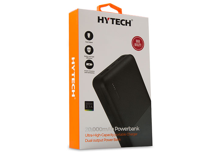 Hytech HP-C20 20000mAh Powerbank 2 Usb Port Siyah Taşınabilir Pil Şarj Cihazı