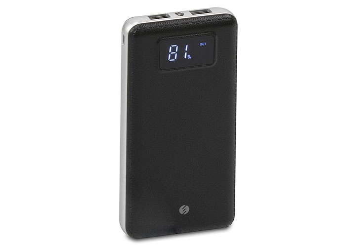 S-link IP-G18 12000mah lcd Ekran Powerbank Siyah taşınabilir pil şarj cihazı