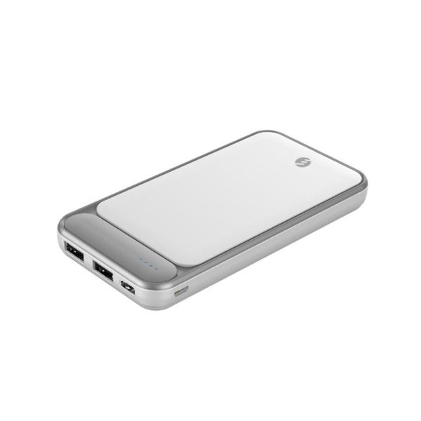 S-link IP-G2710 10000mAh Powerbank 2 Usb Port Beyaz LCD Göstergeli Taşınabilir Pil Şarj Cihazı