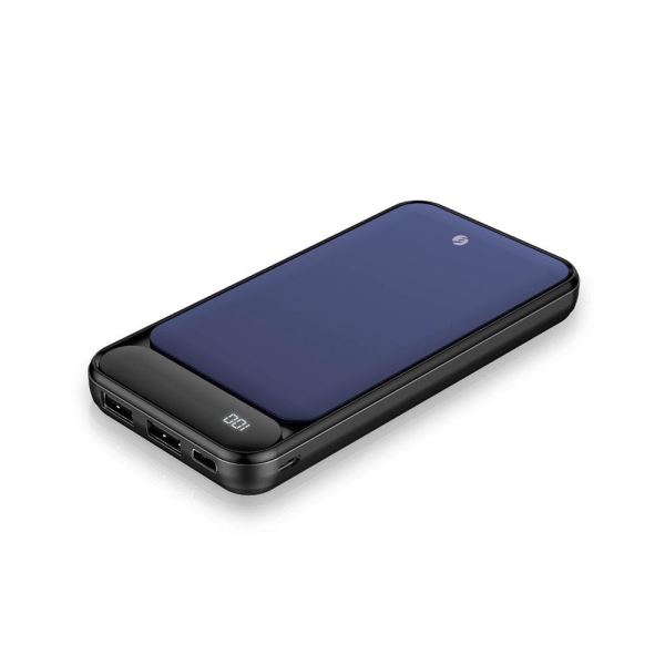 S-link IP-G2710 10000mAh Powerbank 2 Usb Port Mavi LCD Göstergeli Taşınabilir Pil Şarj Cihazı