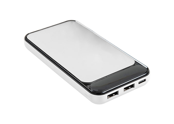 S-link IP-G2711 10000mAh Powerbank 2 Usb Port Beyaz LCD+LED Gösterli Taşınabilir Pil Şarj Cihazı