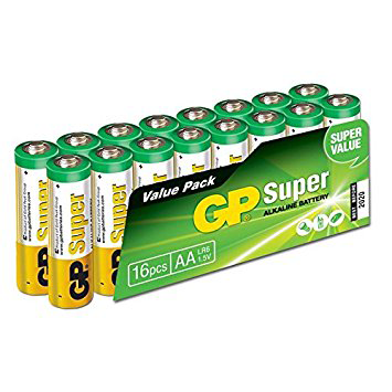 Süper Alkalin LR03 AAA Boy İnce Kalem Pil 16lı Paket GP24A-2VS16