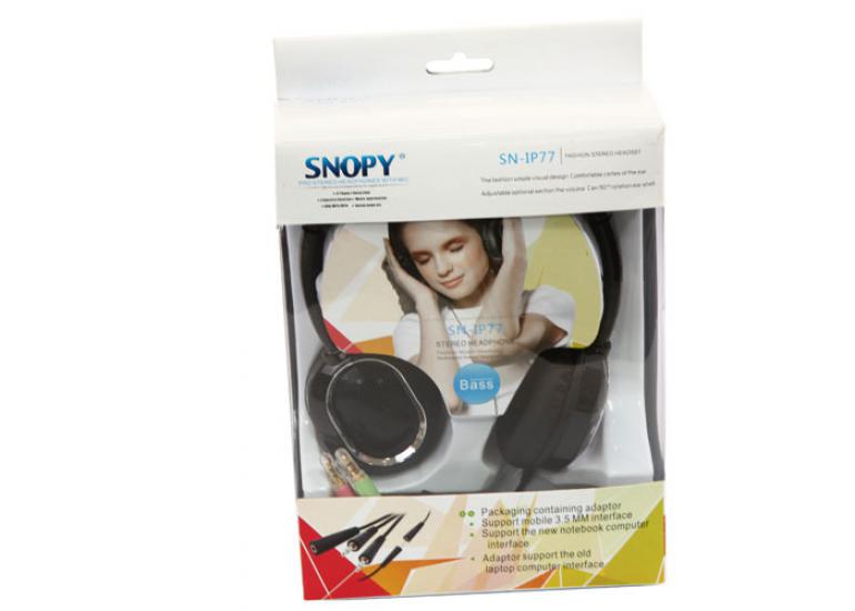 Snopy SN-IP77 Süper Bass Siyah Mikrofonlu Kulaklık