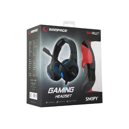 Snopy Rampage SN-RW7 USB Gaming Siyah Mikrofonlu kulaklık