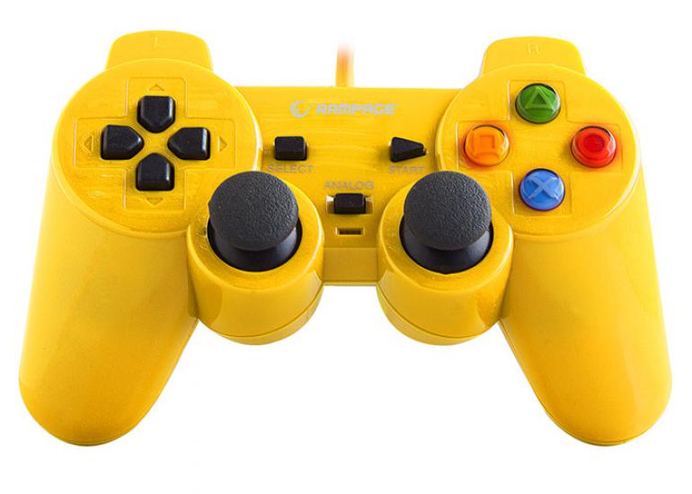 Snopy Rampage SG-R602 Ps3-Pc Sarı USB 1.8m Joypad