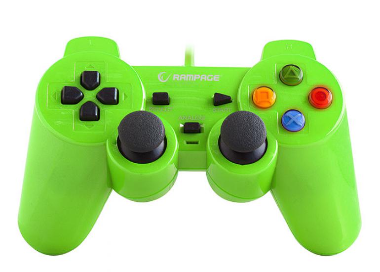 Snopy Rampage SG-R602 Ps3-Pc Yeşil USB 1.8m Joypad