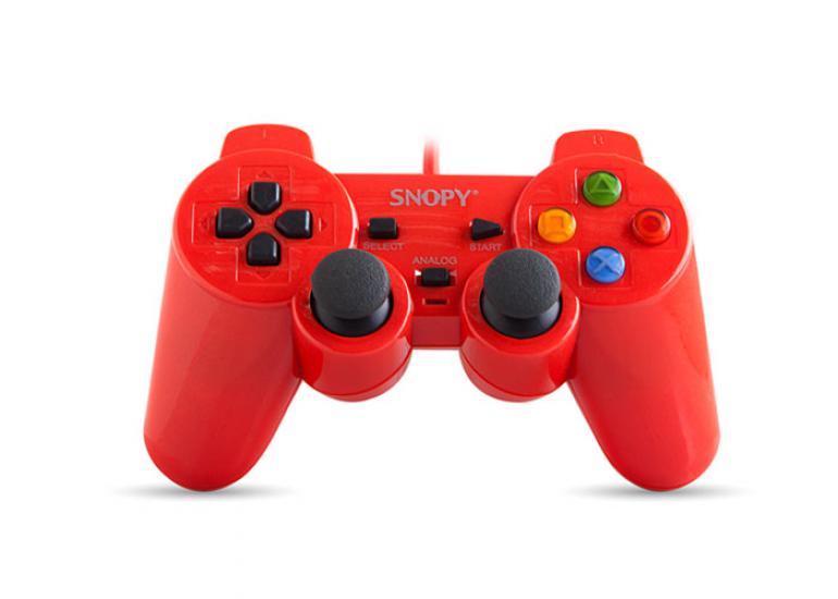 Snopy SG-302 Kırmızı Usb Gamepad 1.8m Kablo Uzunluğu