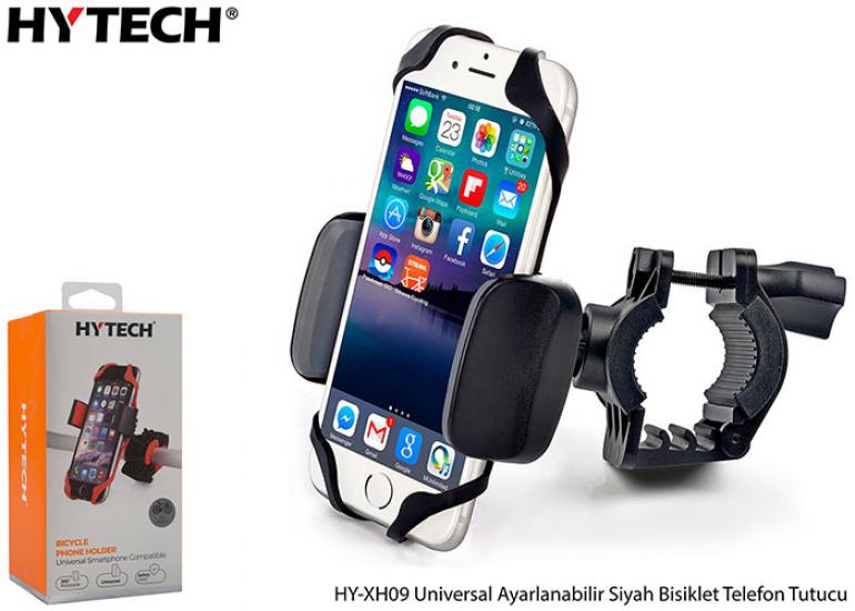 Hytech HY-XH09 Universal Ayarlanabilir Siyah Bisiklet Telefon Tutucu