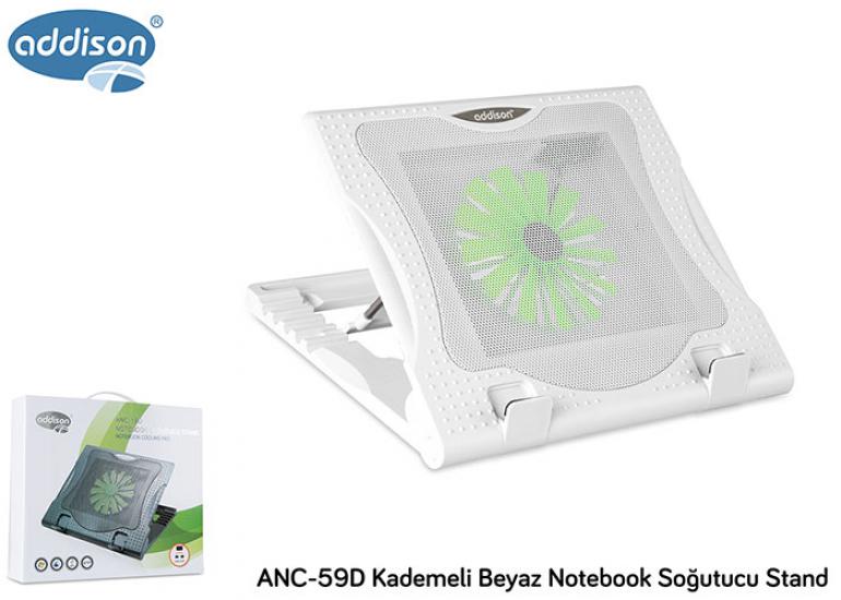 Addison ANC-59D Kademeli Notebook Soğutucu Stand Beyaz