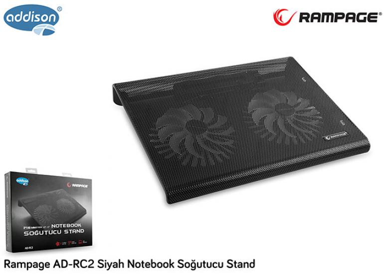 Addison Rampage AD-RC2 Siyah Notebook Soğutucu Stand