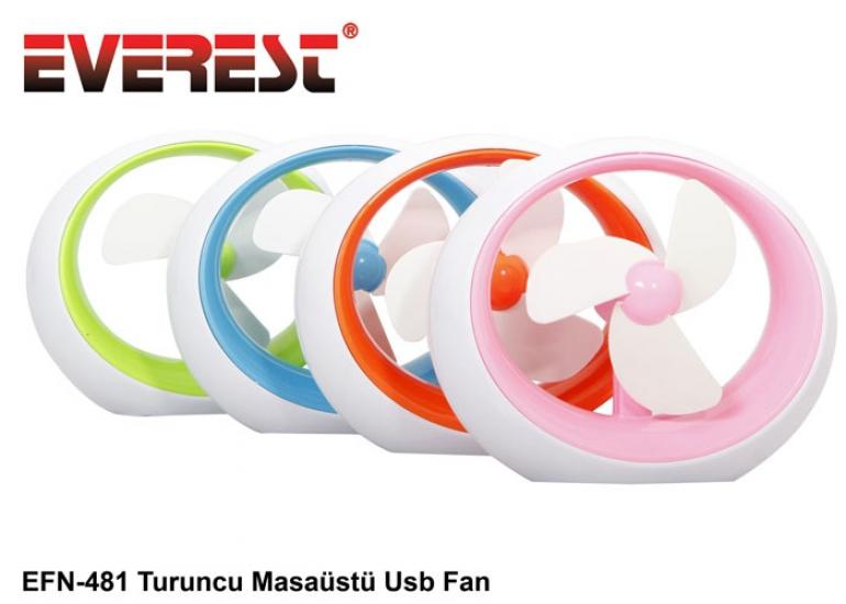 Everest EFN-481 Karışık Renkli Masaüstü Usb Fan (kampanyalı Ürün)