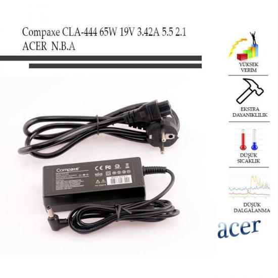 Compaxe CLA-444 65W 19V 3.42A 5.5 2.1 Acer Adaptör