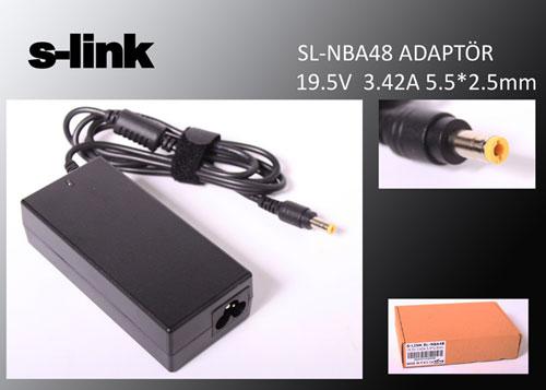 S-link SL-NBA48 19.5v 3.42a 5.5-2.5 Notebook Adaptörü