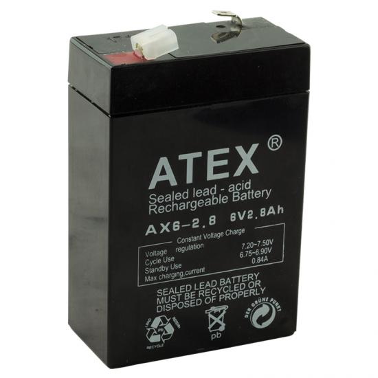 Atex AX-6V 2.8AH Bakımsız Kuru Akü