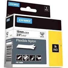 Dymo RhinoPRO Esnek Naylon 19mmx3,5m Beyaz-Siyah