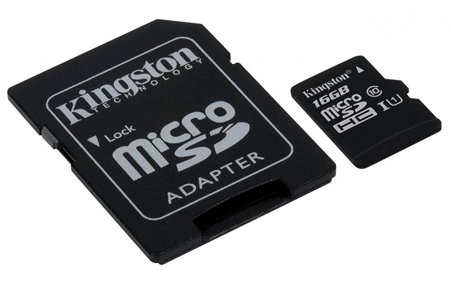 Kingston SDCS 16 Gb Canvas Select UHS-I 80MB-s MicroSD Hafıza Kartı