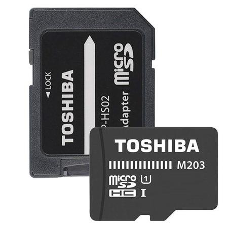 TOSHIBA 32GB MICRO SDHC UHS-1 C10 100MB-sn-M203