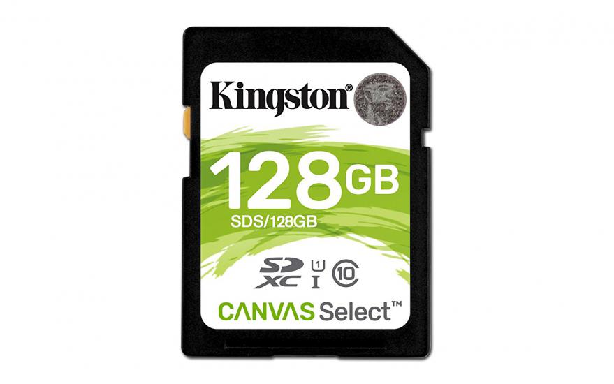 Kingston SDS 128GB Canvas Select SD UHS-I 80MB-s Class 10 Hafıza Kartı SDS-128G