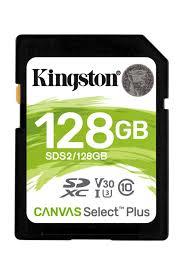 Kingston SDS2 128 Gb SDHC Canvas Select Plus 100R C10 UHS-I U1 V10 Sd Hafıza Kartı