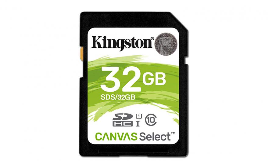 Kingston SDS 32 Gb Canvas Select SD UHS-I 80MB-s Class 10 Hafıza Kartı SDS-32G