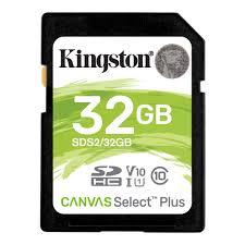 Kingston SDS2 32 Gb SDHC Canvas Select Plus 100R C10 UHS-I U1 V10 Sd Hafıza Kartı