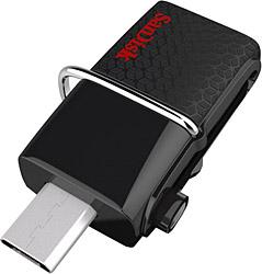 Sandisk SDDD2-128G-GAM46 128GB Dual Drıve 3.0 Micro USB Flash Bellek