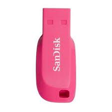 Sandisk SDCZ50C-016G-G35PE 16GB Cruzer Blade Pembe 2.0 USB Flash Bellek