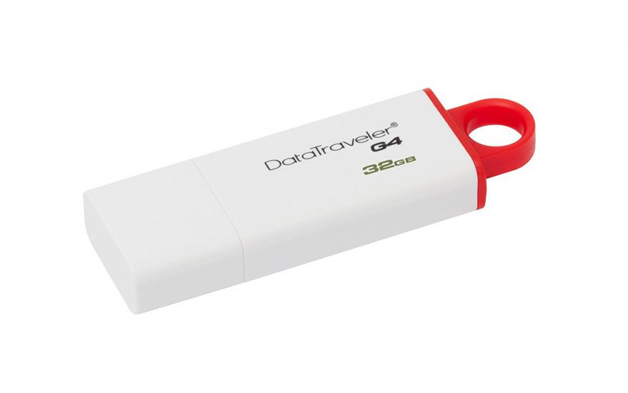 Kingston DTIG4 32 Gb USB 3.0 Beyaz-Kırmızı Plastik Kasa Flash Bellek