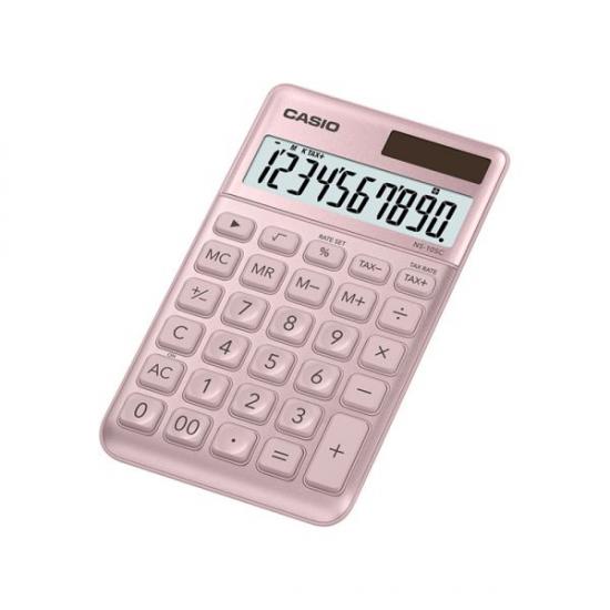 Casio NS-10SC-PK 10 Hane Pembe Masa Üstü Hesap Makinesi