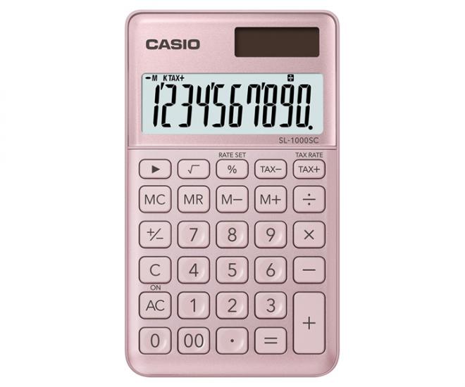 Casio SL-1000SC-PK 10 Hane Pembe Cep Tipi Hesap Makinesi