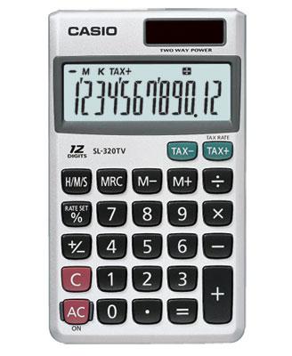 Casio SL-320TV 12 Hane Cep Tipi Hesap Makinesi