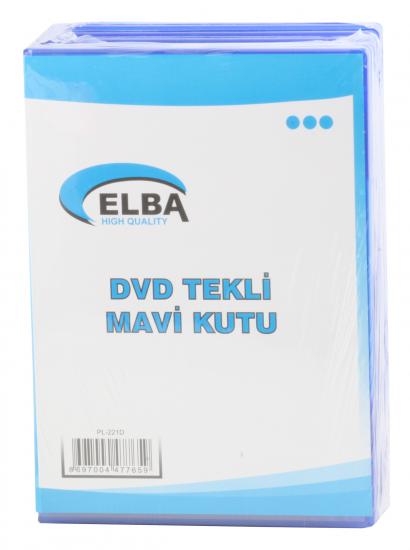 Elba PL-221D Tekli Mavi Renkli Standart Dvd Kutusu