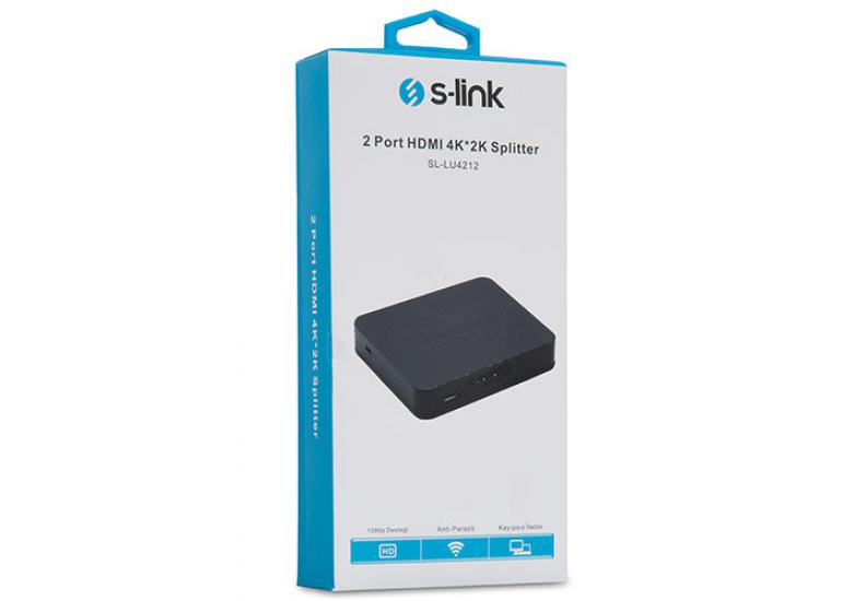 S-link SL-LU4212 2 Port Hdmi 4k-2k Splitter