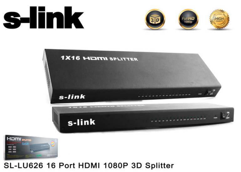 S-link SL-LU626 16 Port Hdmı 1080p 3d Splitter